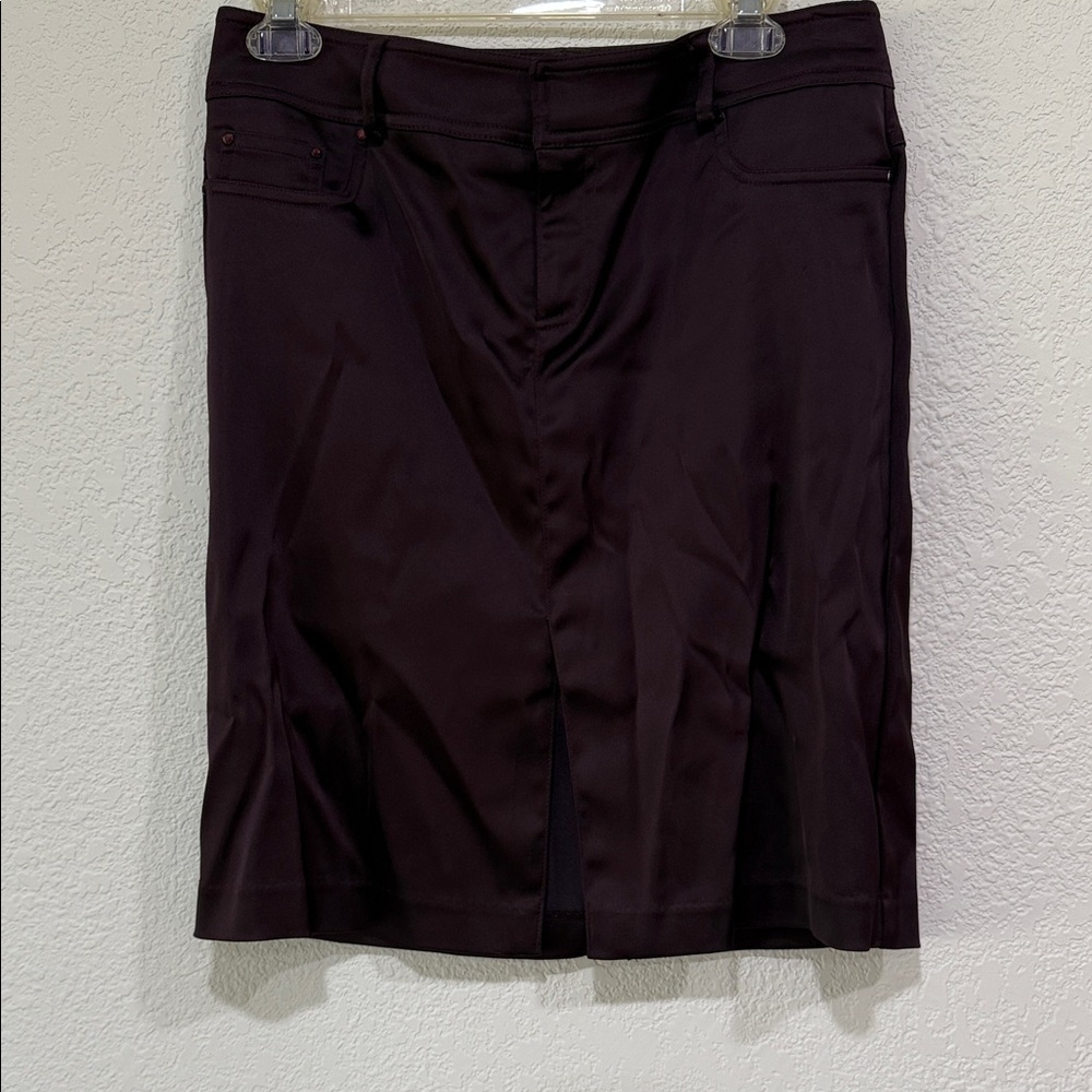 CACHE DEEP PURPLE SKIRT WOMENS SIZE 4 ELEGANT CAREER EVENING